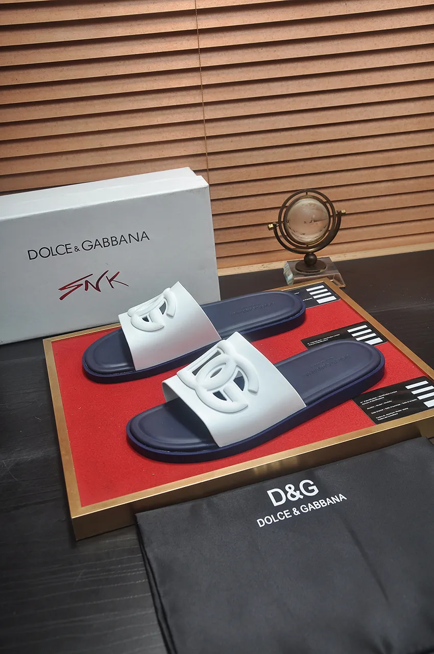 Men's shoes 💰280 [D&G] High-end quality Product trademark: DG "Dolce & Gabban*" slippers, Product material: Imported cowhide upper, original air cushion outsole, regular size: 38-45